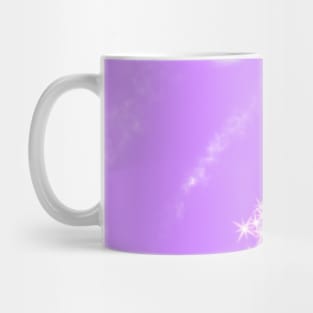 Purple pink watercolor sparkle art Mug